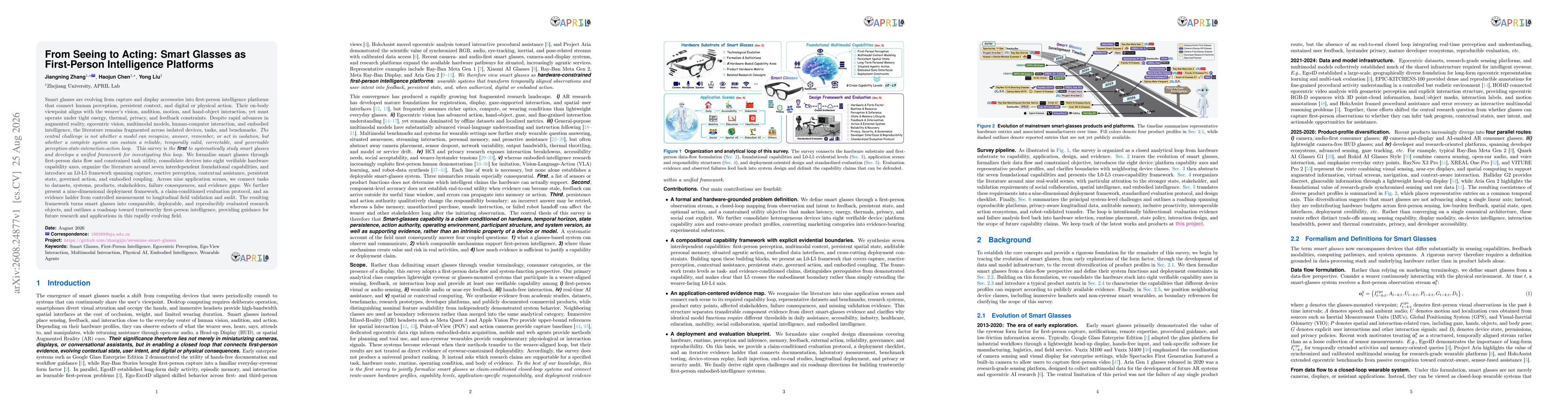 Thumbnail for From Seeing to Acting: Smart Glasses as First-Person Intelligence Platforms