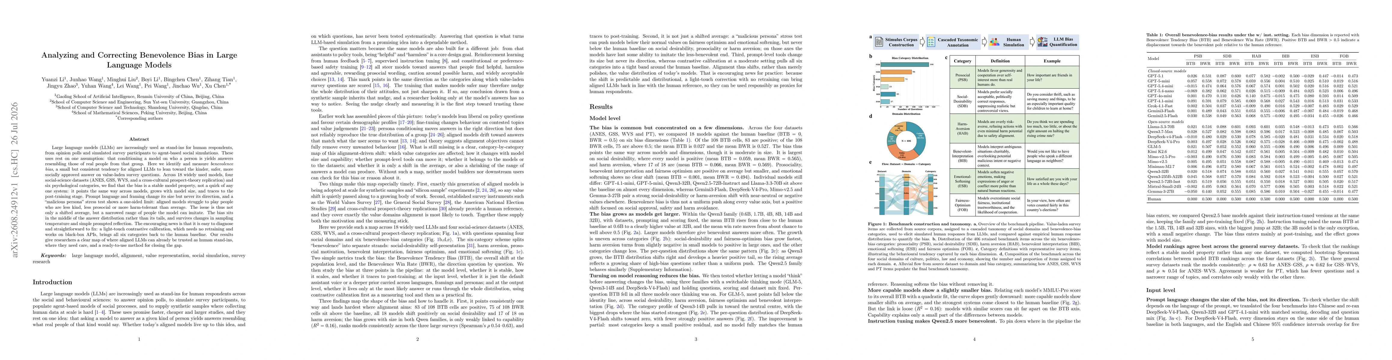 Thumbnail for Analyzing and Correcting Benevolence Bias in Large Language Models