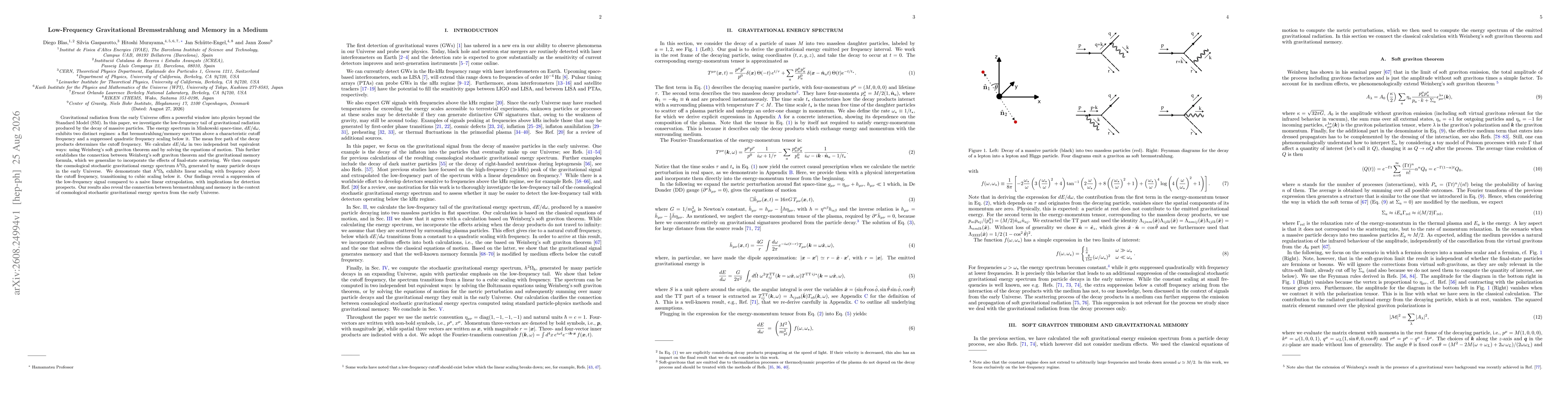 Thumbnail for Low-Frequency Gravitational Bremsstrahlung and Memory in a Medium