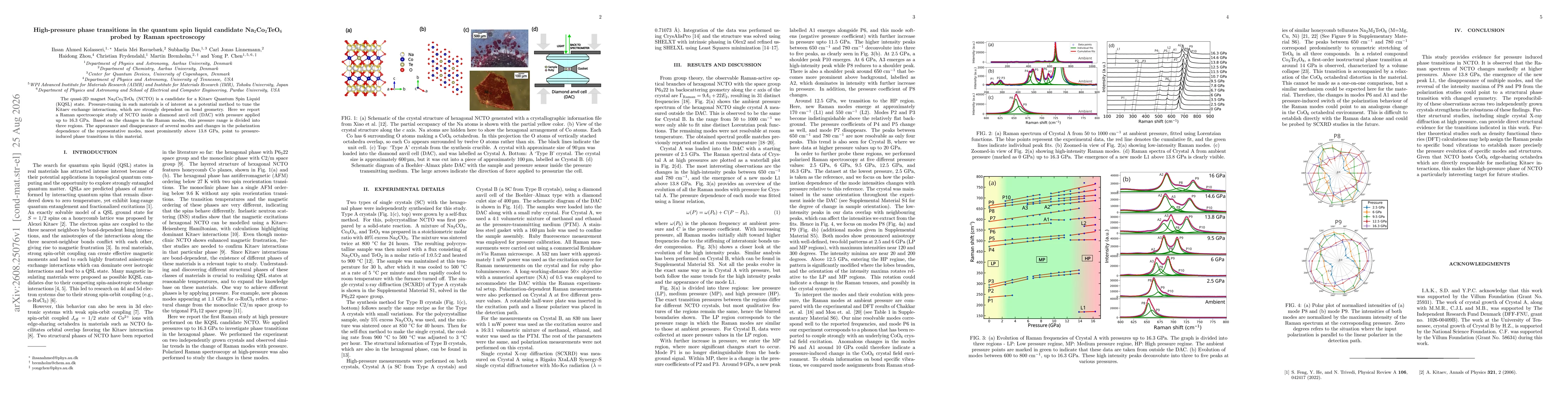 Thumbnail for High-pressure phase transitions in the quantum spin liquid candidate Na2Co2TeO6 probed by Raman spectroscopy