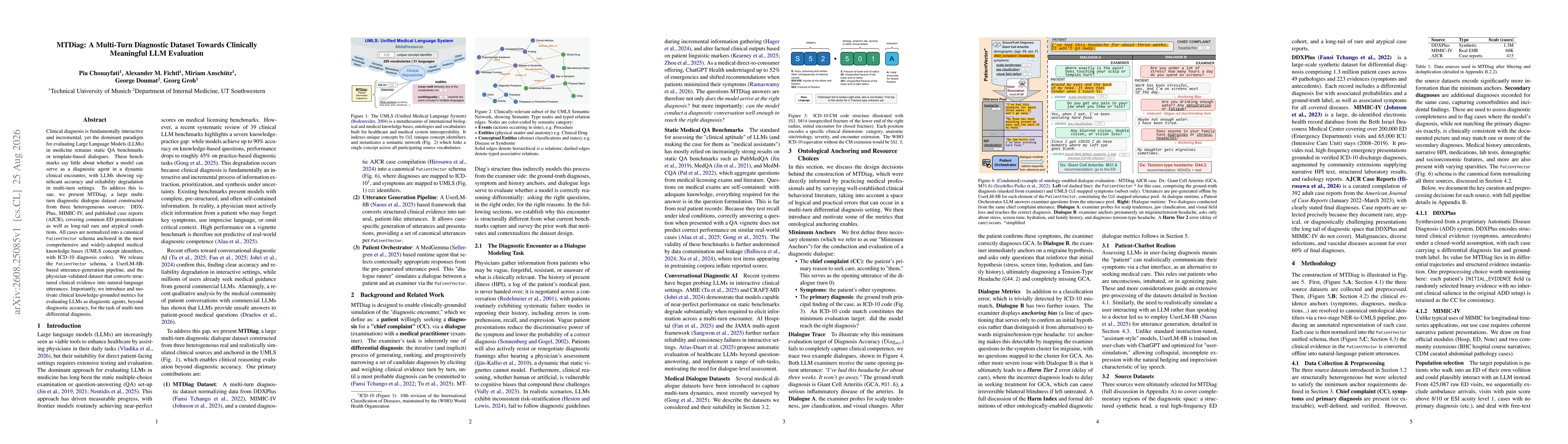 Thumbnail for MTDiag: A Multi-Turn Diagnostic Dataset Towards Clinically Meaningful LLM Evaluation