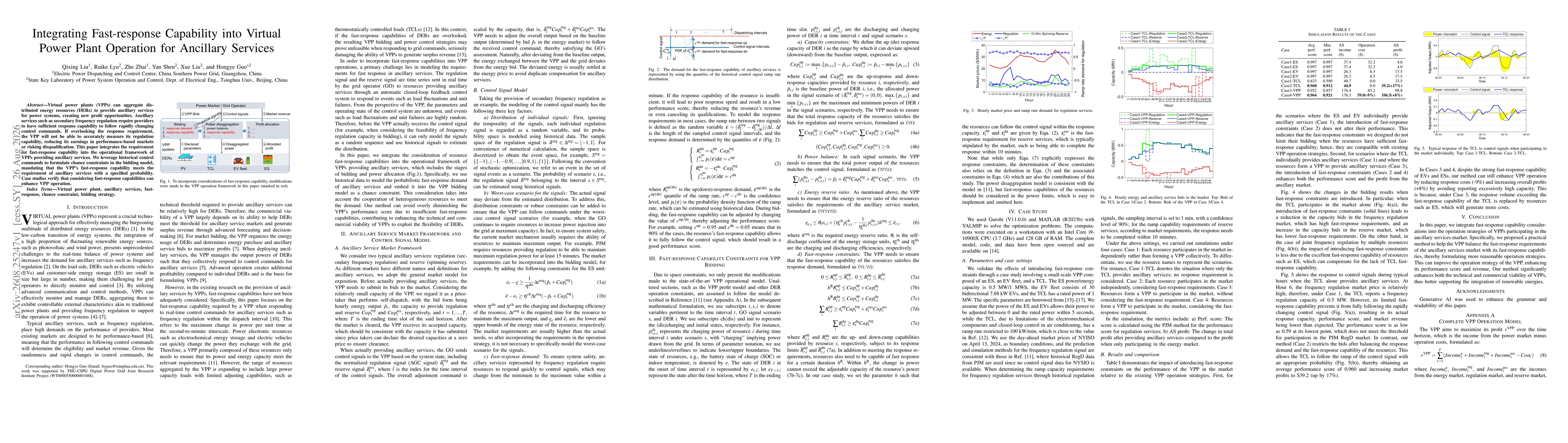Thumbnail for Integrating Fast-response Capability into Virtual Power Plant Operation for Ancillary Services