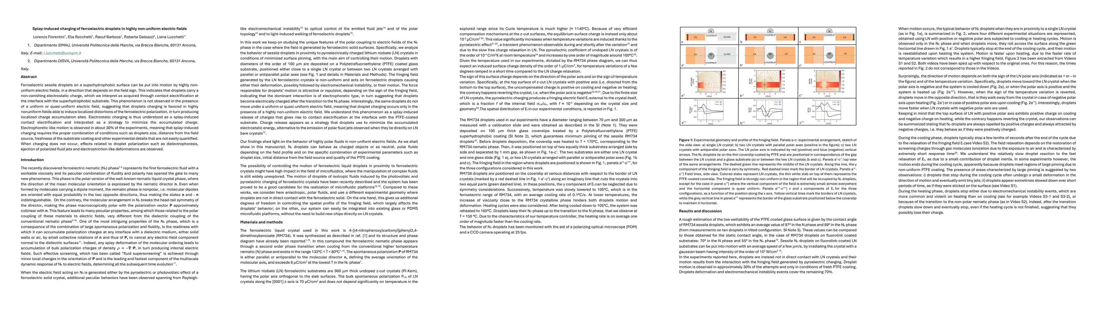 Thumbnail for Splay-induced charging of ferroelectric droplets in highly non-uniform electric fields