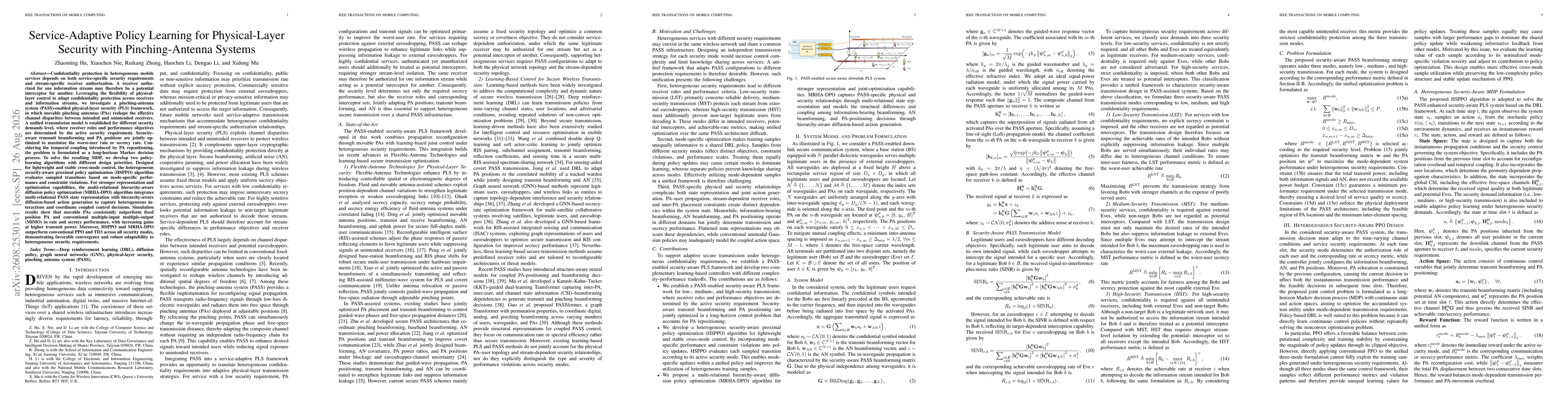 Thumbnail for Security-Aware Pinching-Antenna Systems (PASS): Physical-Layer Security Transmission