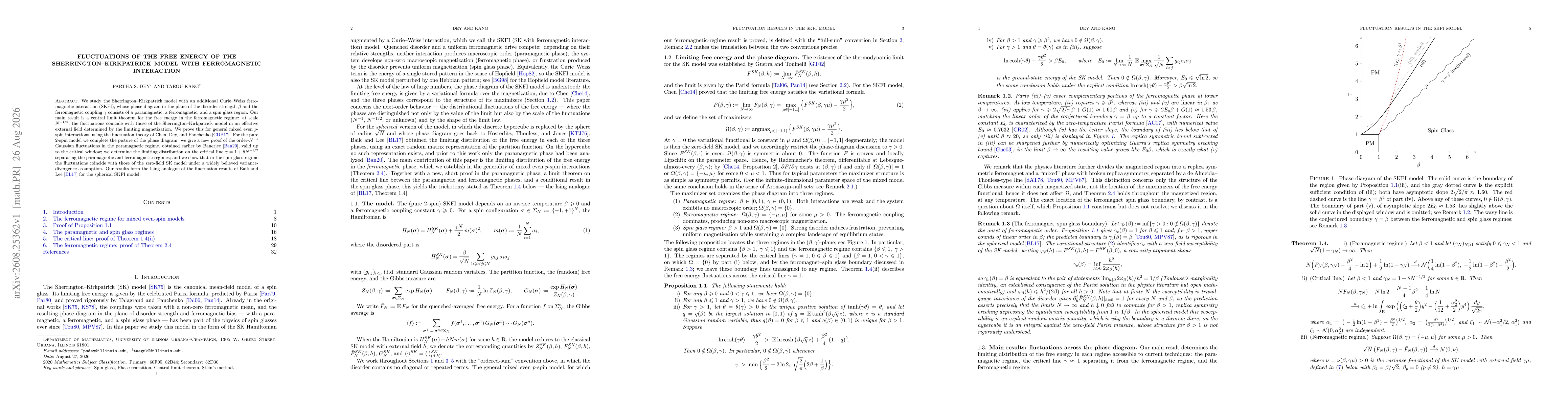 Thumbnail for Fluctuations of the free energy of the Sherrington-Kirkpatrick model with ferromagnetic interaction