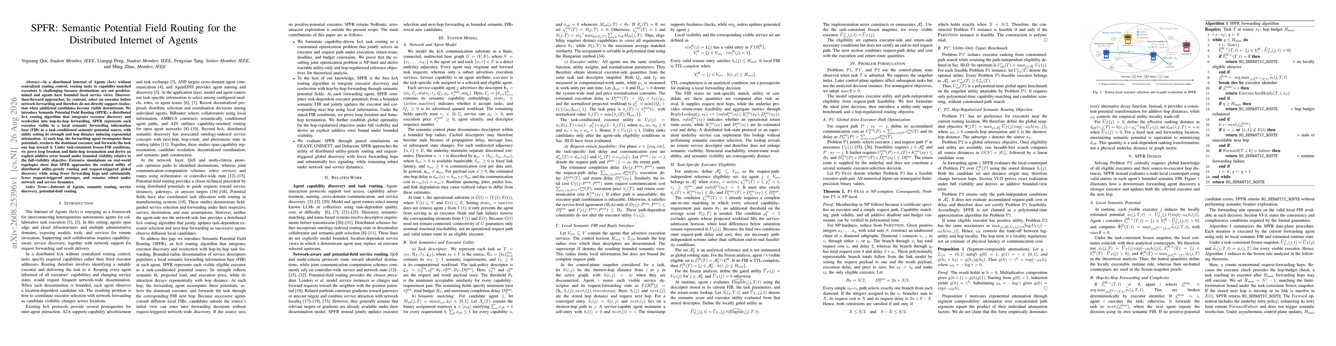Thumbnail for SPFR: Semantic Potential Field Routing for the Distributed Internet of Agents