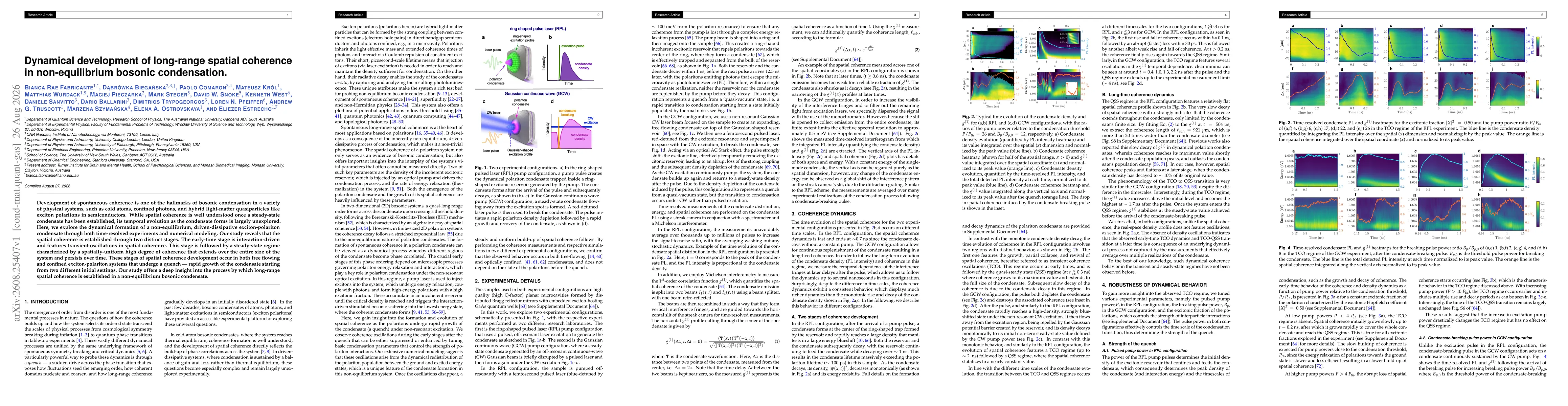 Thumbnail for Dynamical development of long-range spatial coherence in non-equilibrium bosonic condensation