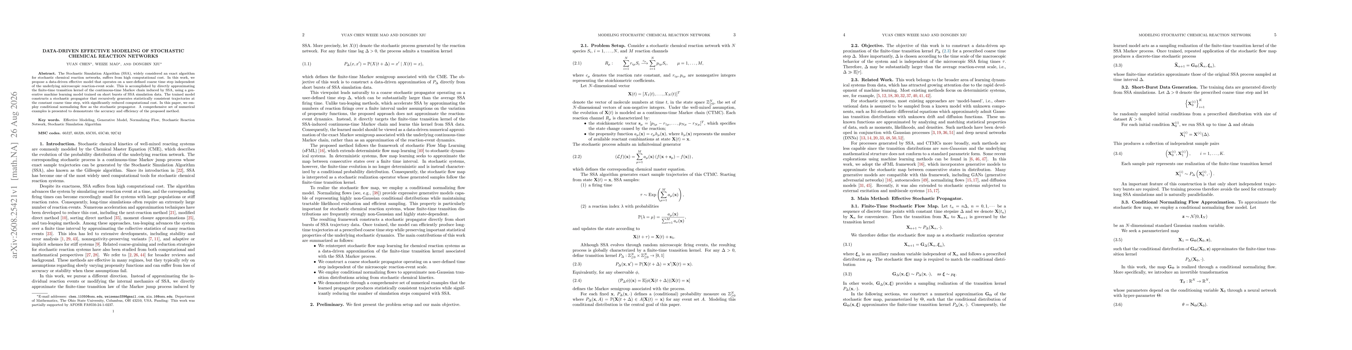 Thumbnail for Data-driven Effective Modeling of Stochastic Chemical Reaction Networks