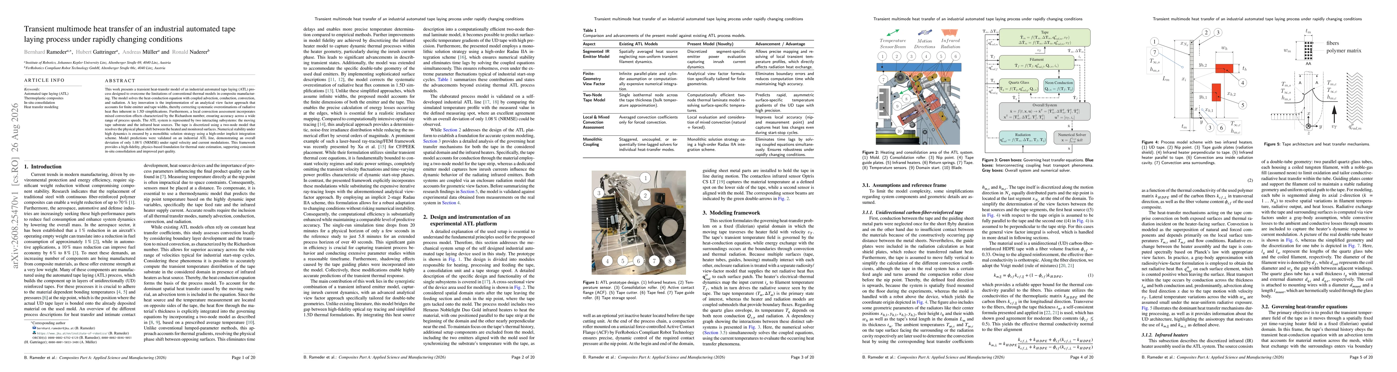 Thumbnail for Transient multimode heat transfer of an industrial automated tape laying process under rapidly changing conditions