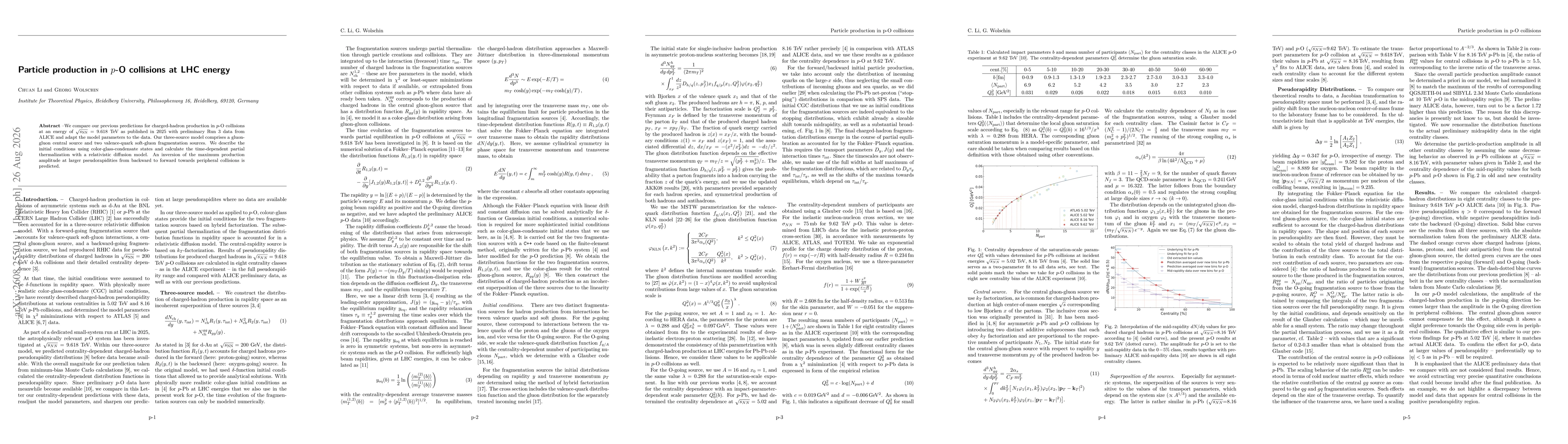 Thumbnail for Particle production in $p$-O collisions at LHC energy