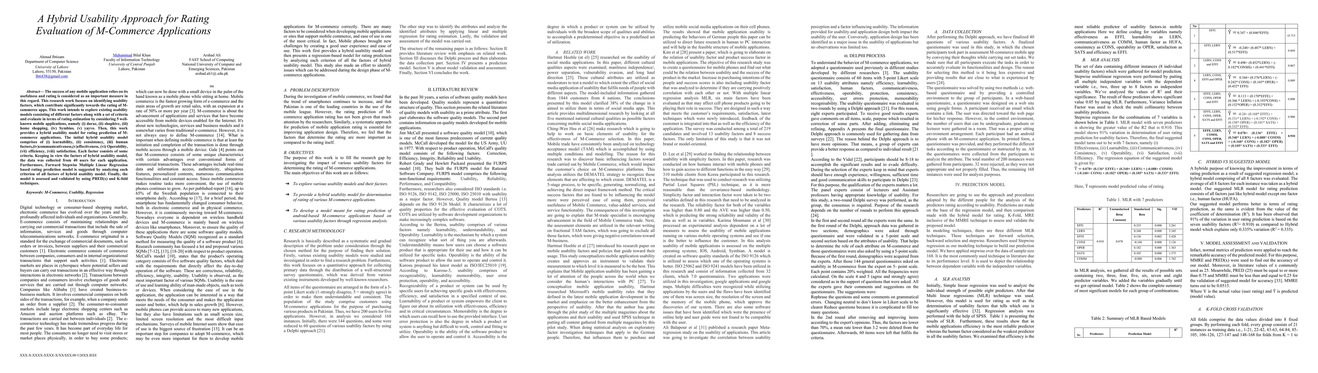 Thumbnail for A Hybrid Usability Approach for Rating Evaluation of M-Commerce Applications