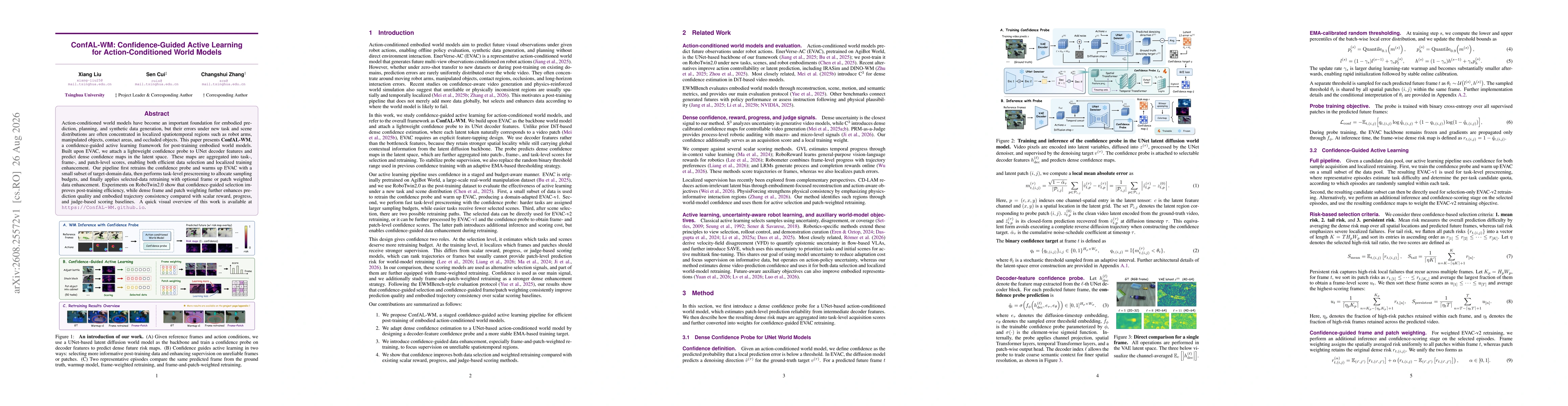Thumbnail for ConfAL-WM: Confidence-Guided Active Learning for Action-Conditioned World Models