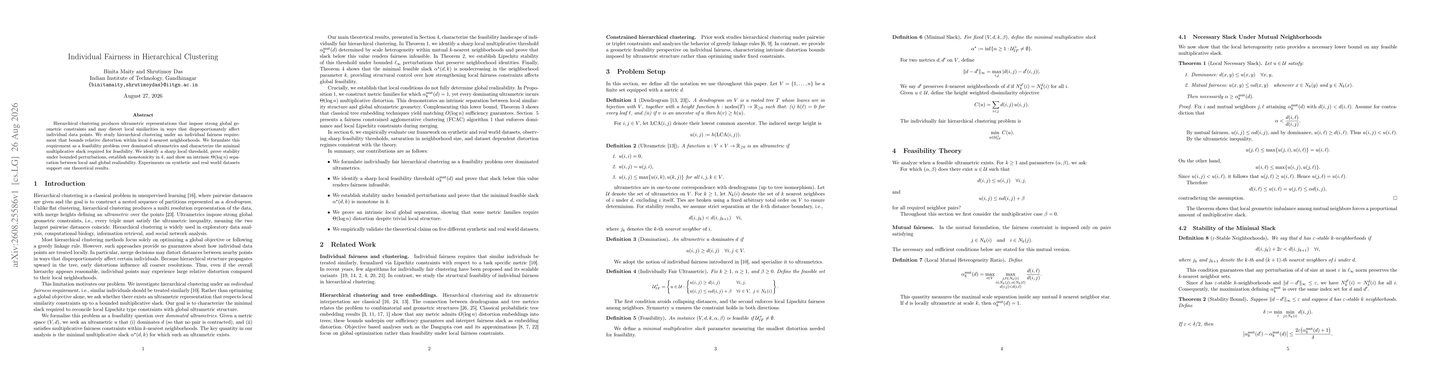 Thumbnail for Individual Fairness in Hierarchical Clustering