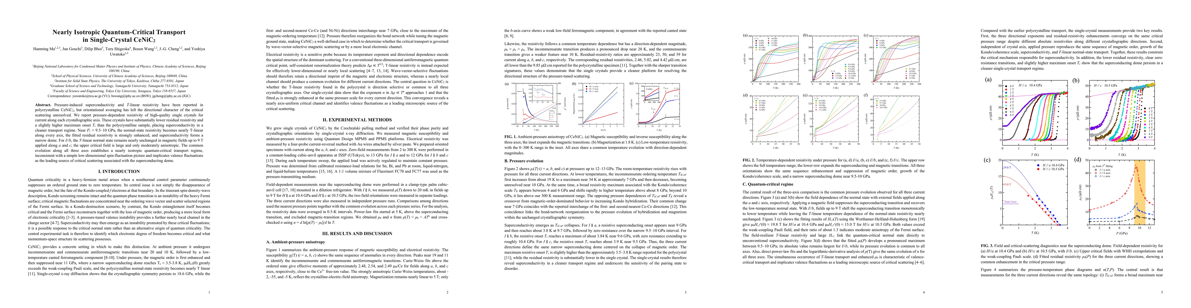 Thumbnail for Nearly Isotropic Quantum-Critical Transport in Single-Crystal CeNiC2