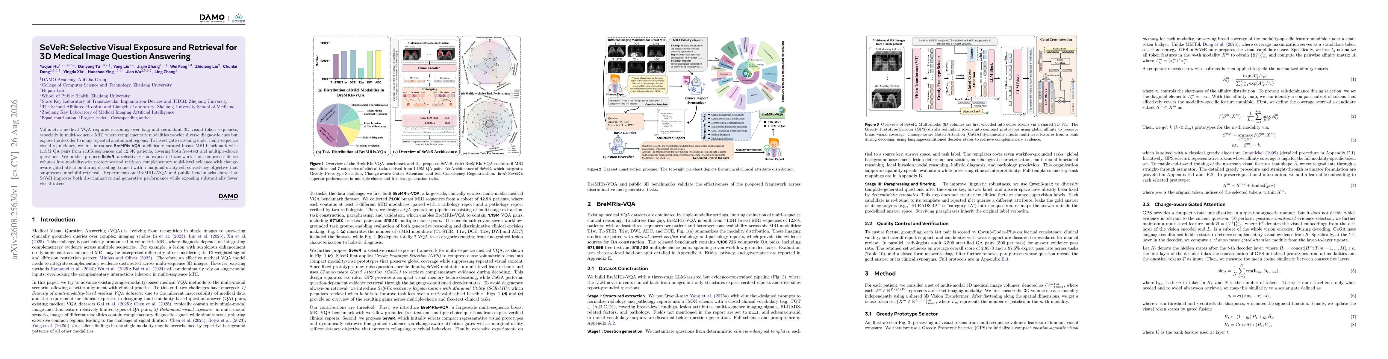 Thumbnail for SeVeR: Selective Visual Exposure and Retrieval for 3D Medical Image Question Answering