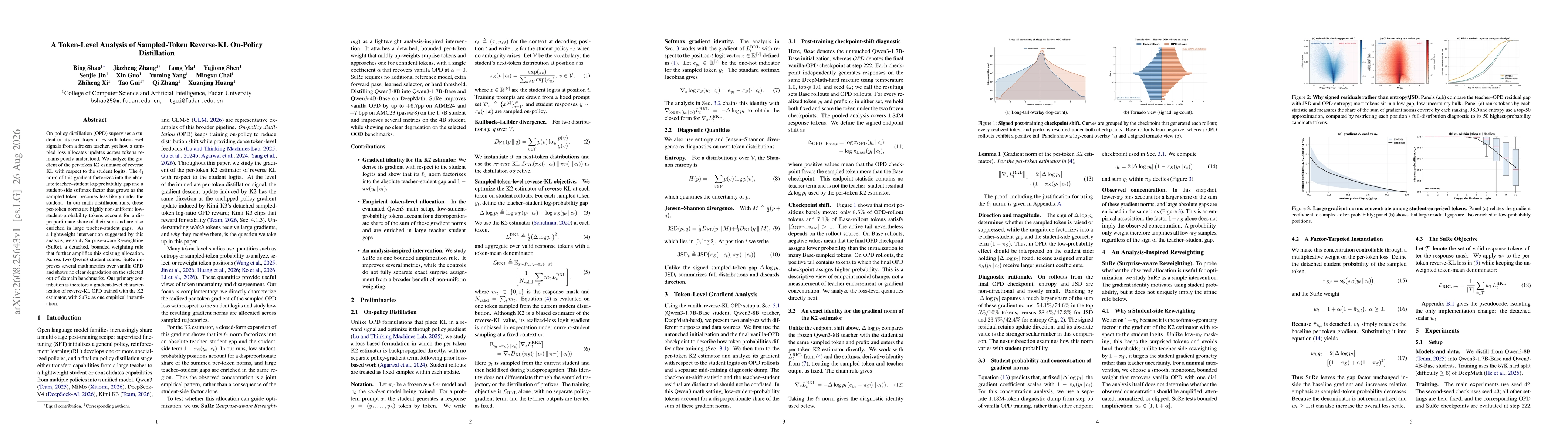 Thumbnail for A Token-Level Analysis of Sampled-Token Reverse-KL On-Policy Distillation