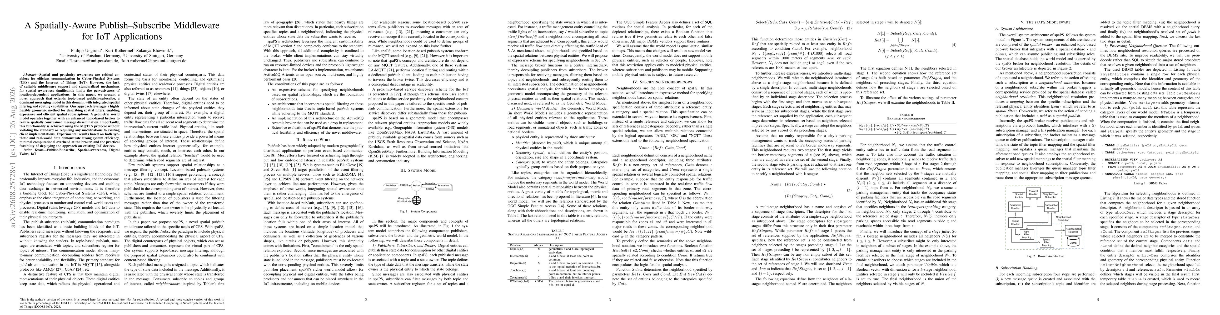Thumbnail for A Spatially-Aware Publish-Subscribe Middleware for IoT Applications