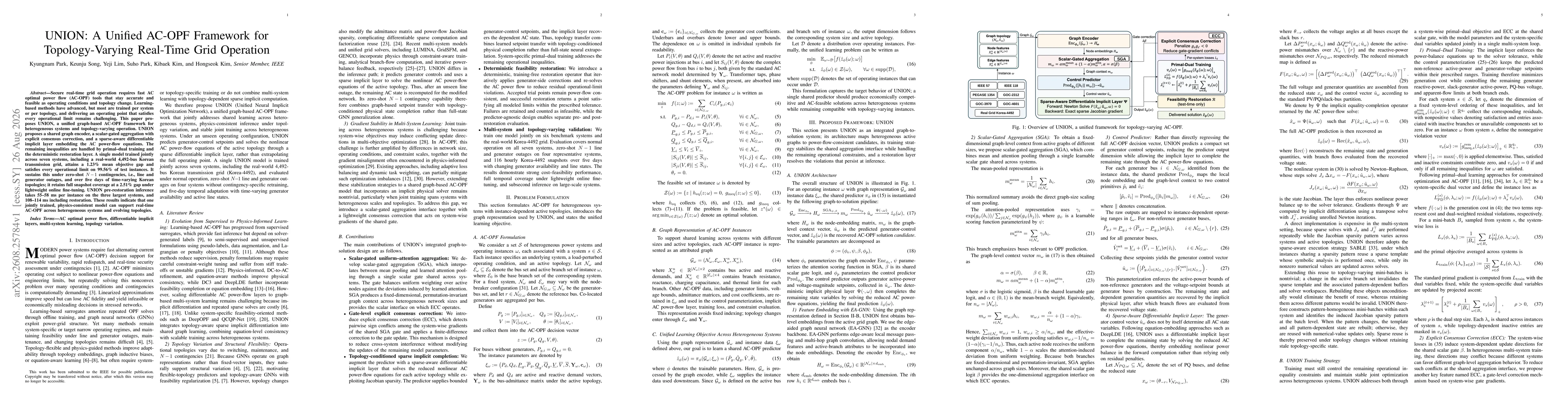 Thumbnail for UNION: A Unified AC-OPF Framework for Topology-Varying Real-Time Grid Operation
