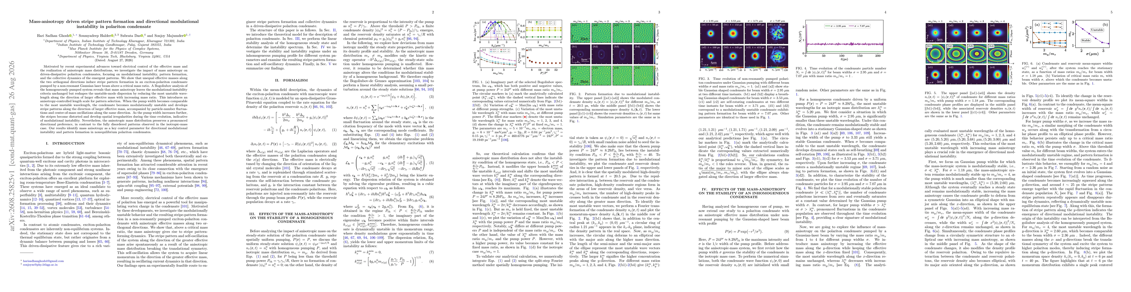 Thumbnail for Mass-anisotropy driven stripe pattern formation and directional modulational instability in polariton condensate