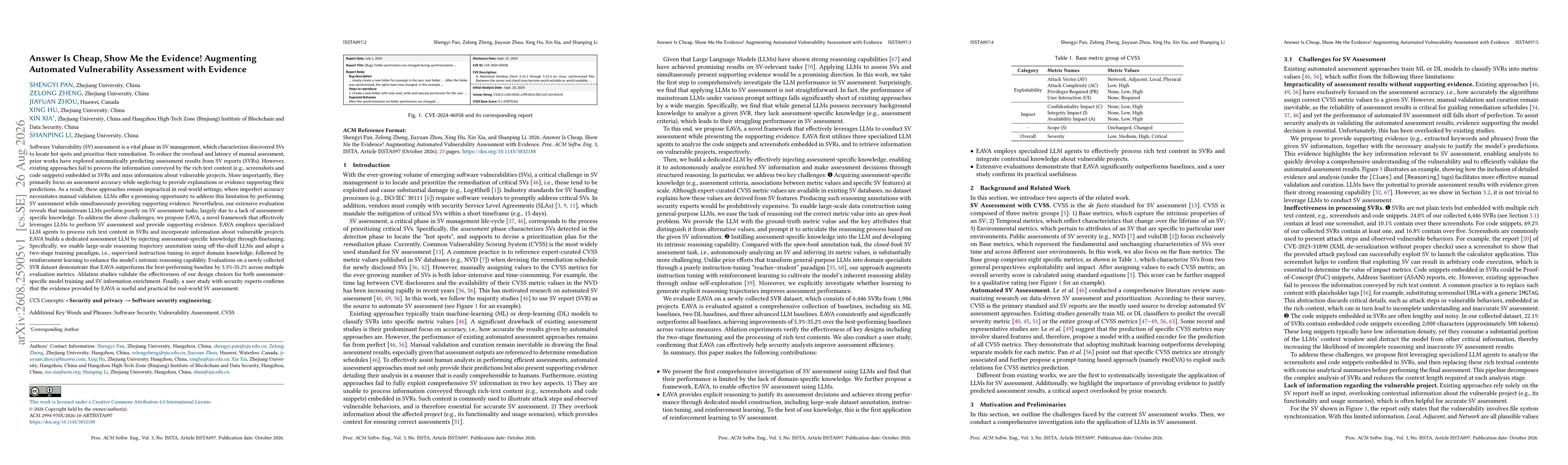 Thumbnail for Answer Is Cheap, Show Me the Evidence! Augmenting Automated Vulnerability Assessment with Evidence