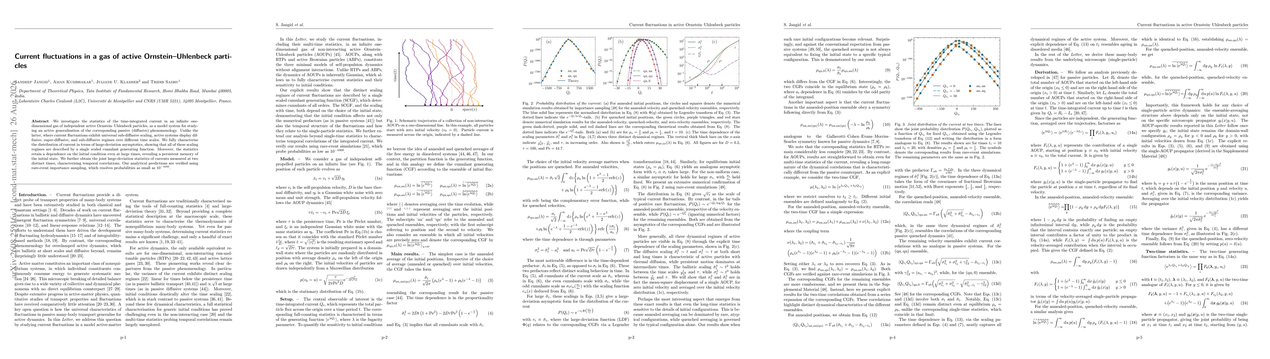 Thumbnail for Current fluctuations in a gas of active Ornstein-Uhlenbeck particles