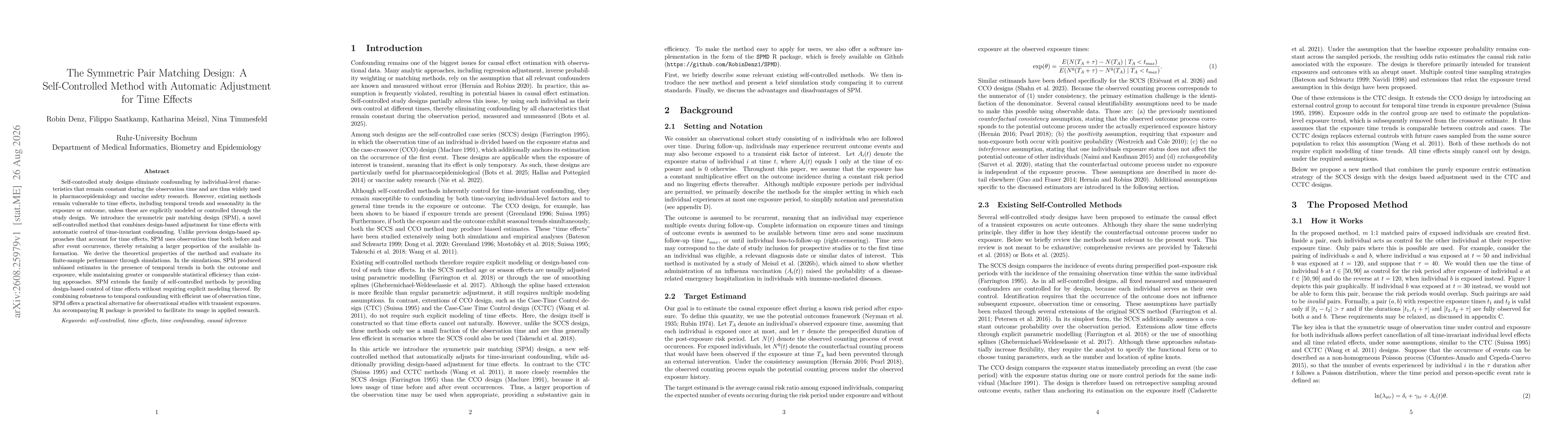 Thumbnail for The Symmetric Pair Matching Design: A Self-Controlled Method with Automatic Adjustment for Time Effects