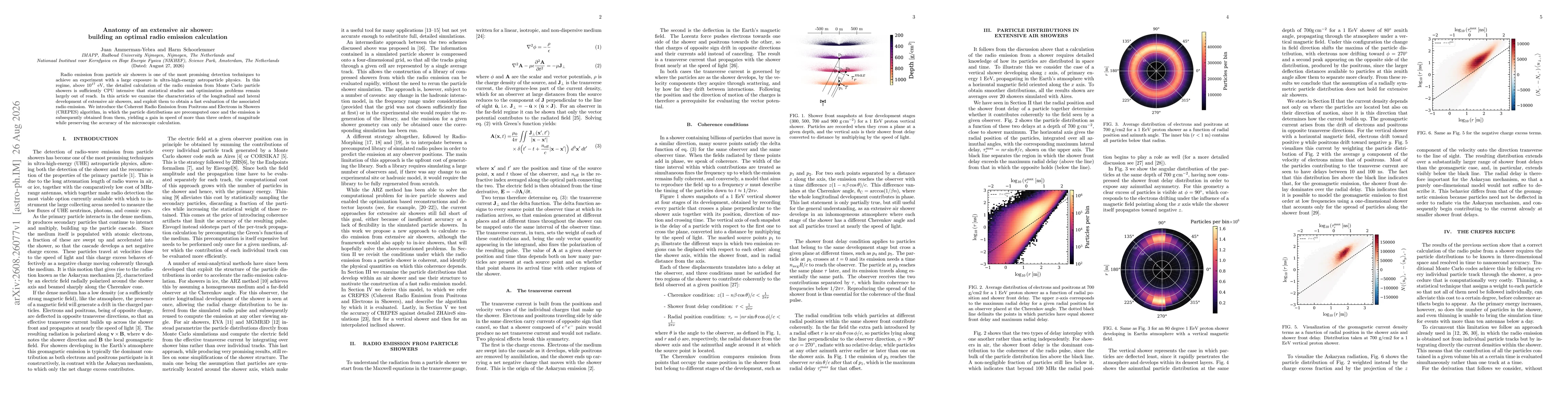 Thumbnail for Anatomy of an extensive air shower: building an optimal radio emission calculation