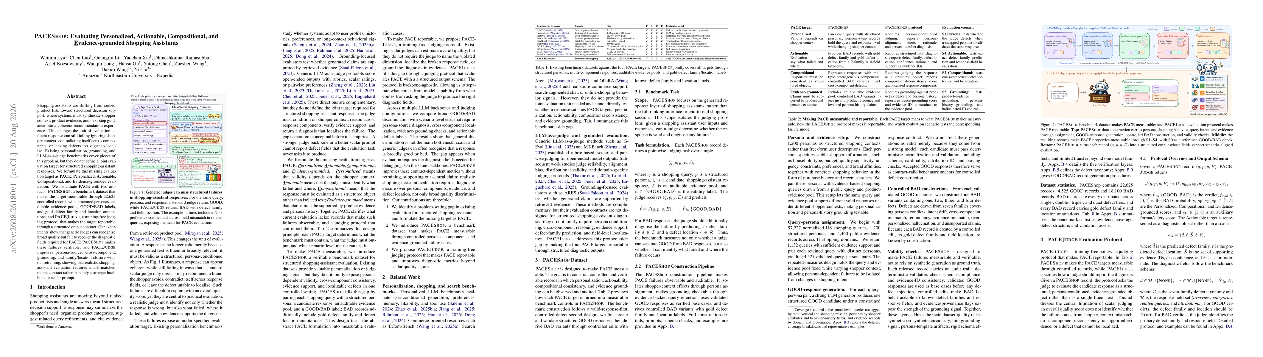 Thumbnail for PACEShop: Evaluating Personalized, Actionable, Compositional, and Evidence-grounded Shopping Assistants