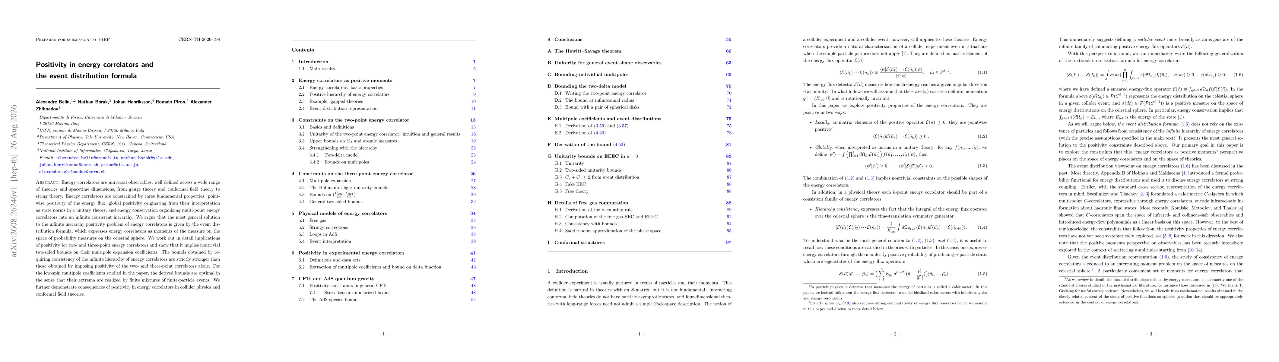 Thumbnail for Positivity in energy correlators and the event distribution formula