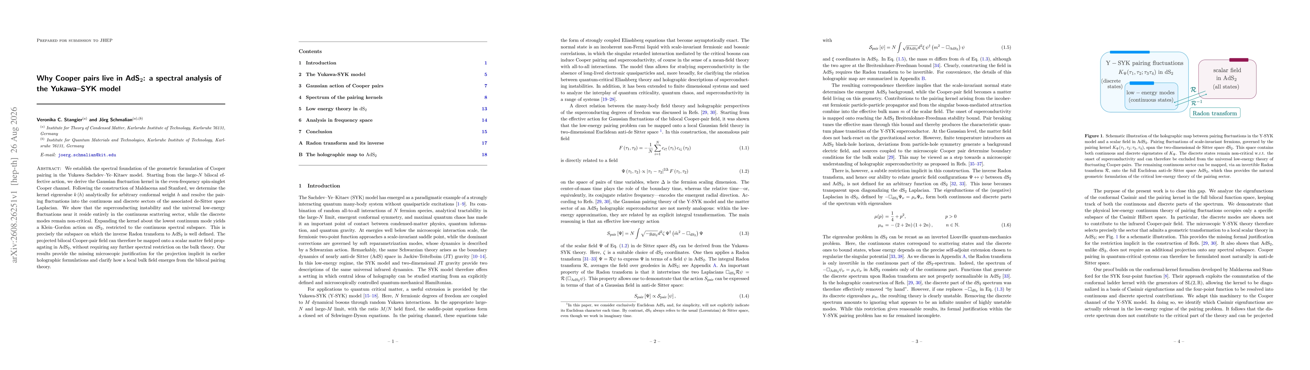 Thumbnail for Why Cooper pairs live in AdS2: a spectral analysis of the Yukawa-SYK model