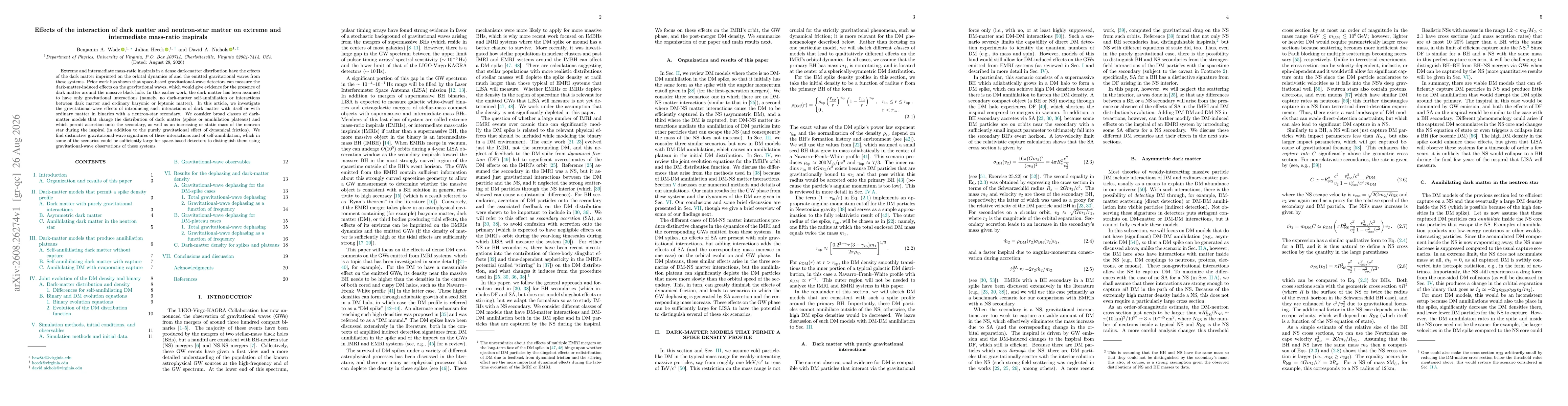 Thumbnail for Effects of the interaction of dark matter and neutron-star matter on extreme and intermediate mass-ratio inspirals