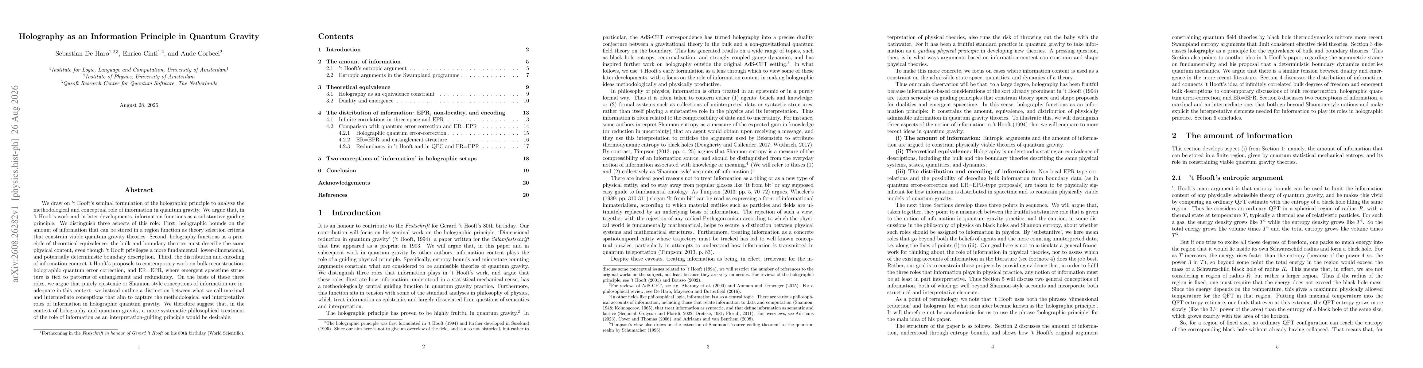 Thumbnail for Holography as an Information Principle in Quantum Gravity