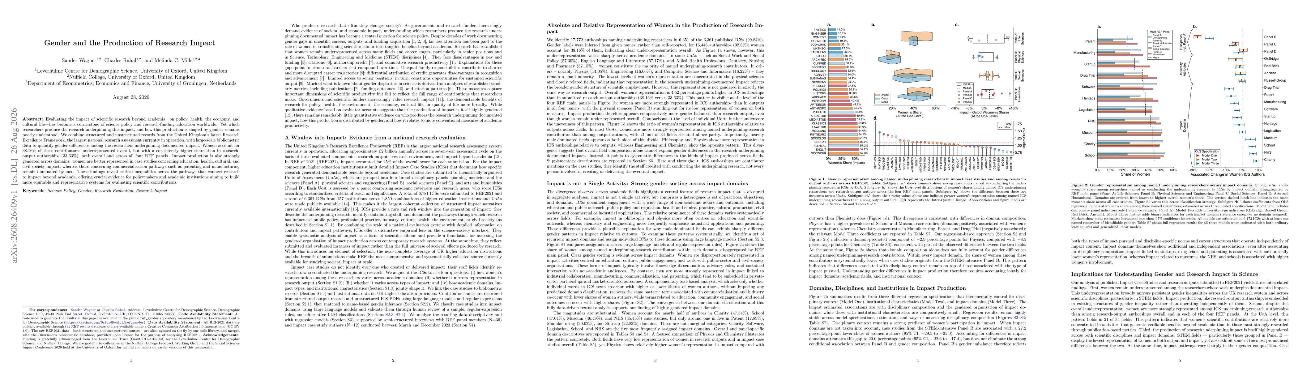 Thumbnail for Gender and the Production of Research Impact