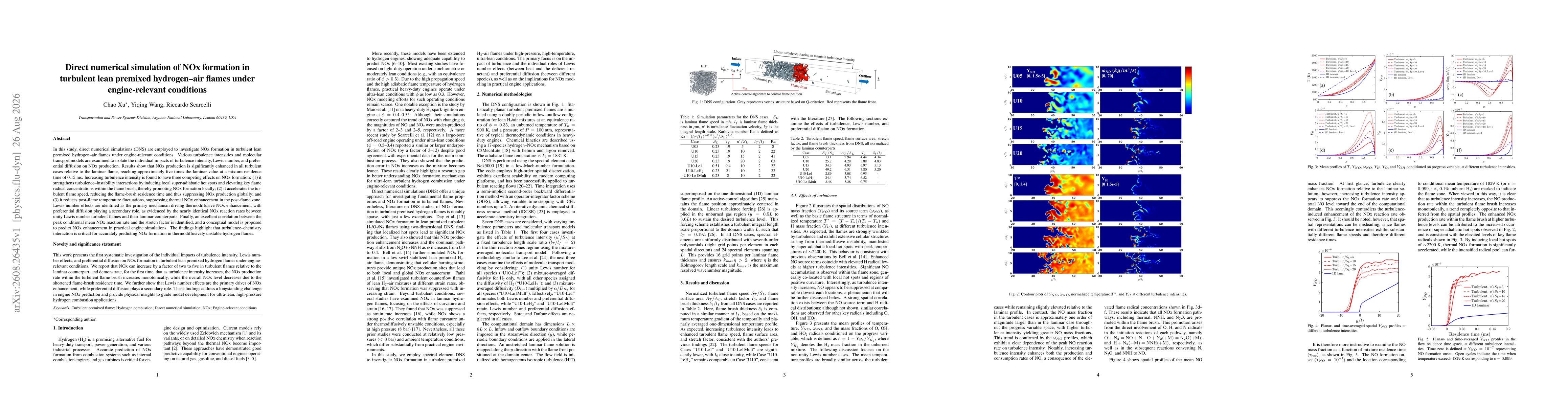 Thumbnail for Direct numerical simulation of NOx formation in turbulent lean premixed hydrogen-air flames under engine-relevant conditions