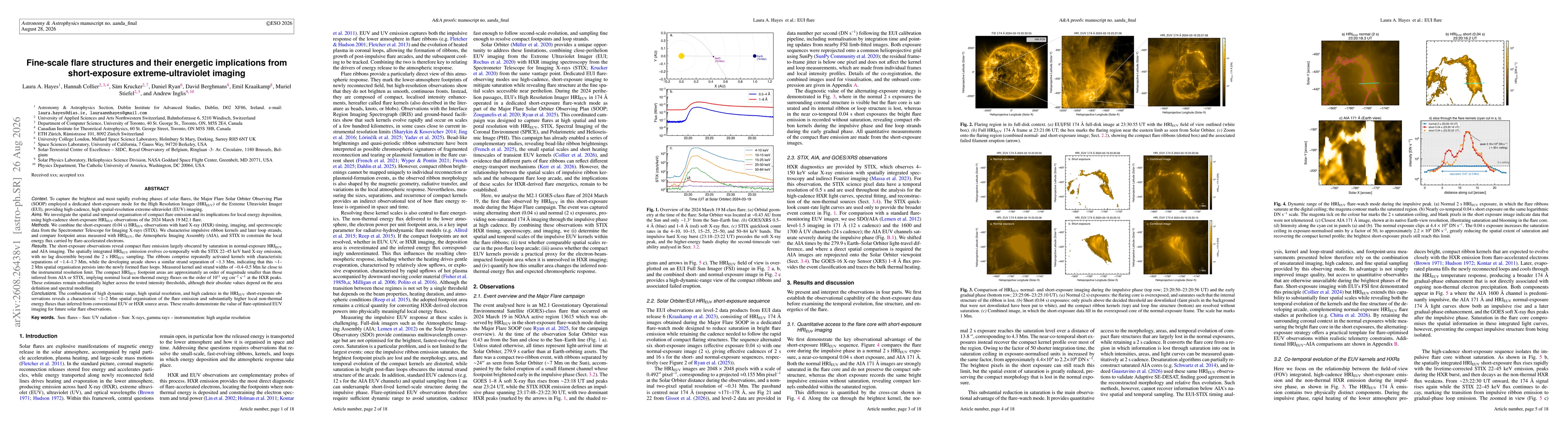 Thumbnail for Fine-scale flare structures and their energetic implications from short-exposure extreme-ultraviolet imaging