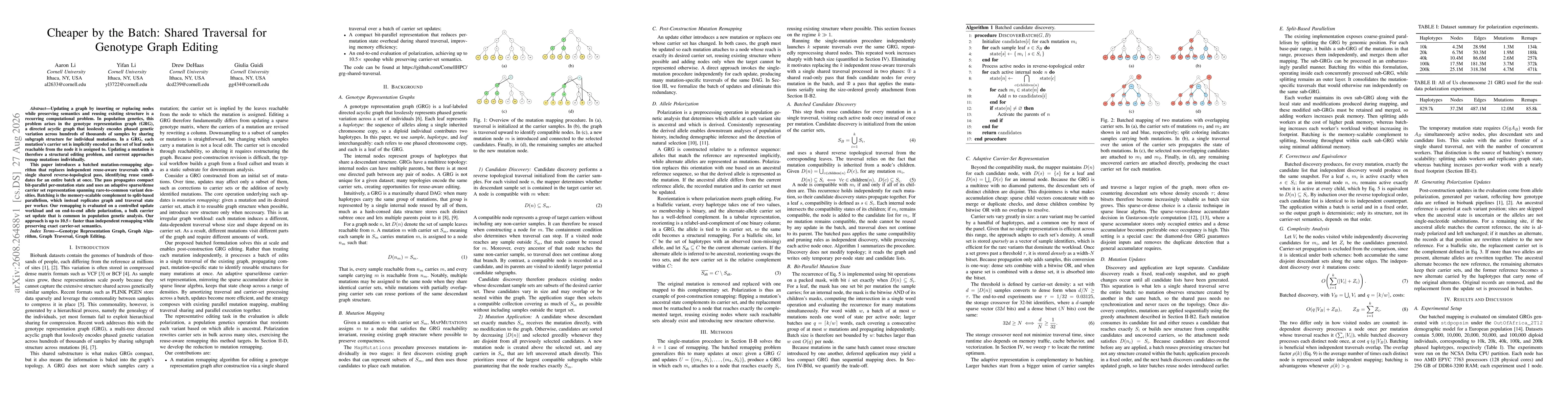 Thumbnail for Cheaper by the Batch: Shared Traversal for Genotype Graph Editing