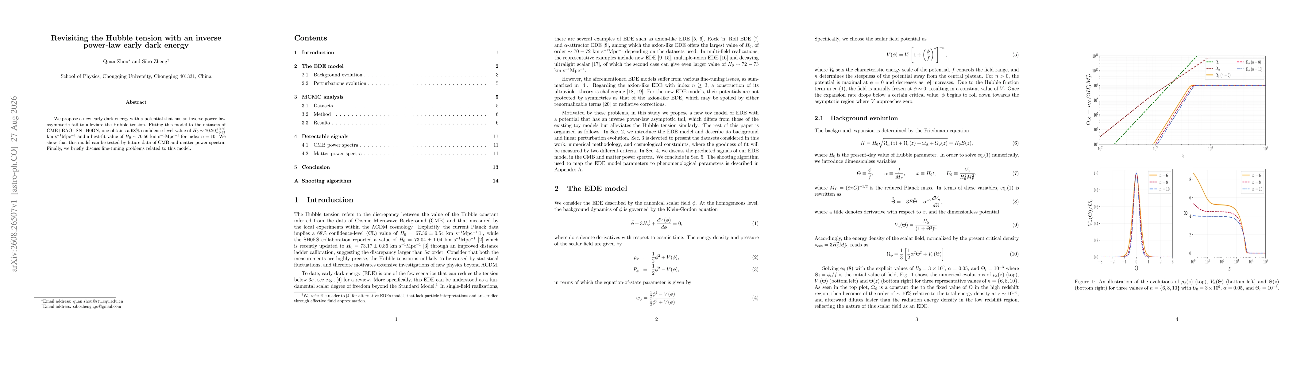 Thumbnail for Revisiting the Hubble tension with an inverse power-law early dark energy