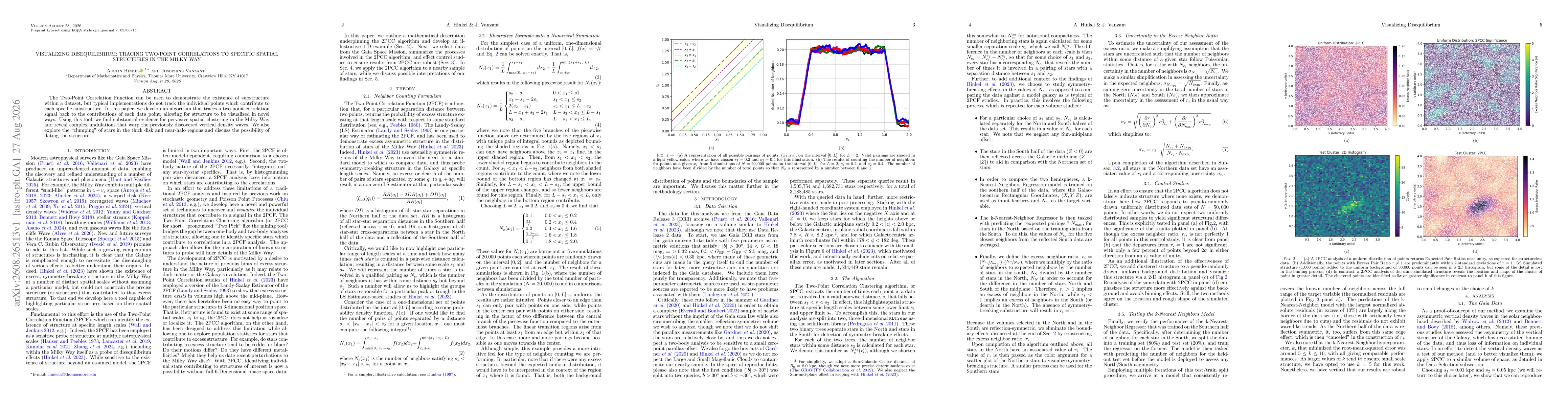 Thumbnail for Visualizing Disequilibrium: Tracing Two-Point Correlations to Specific Spatial Structures in the Milky Way