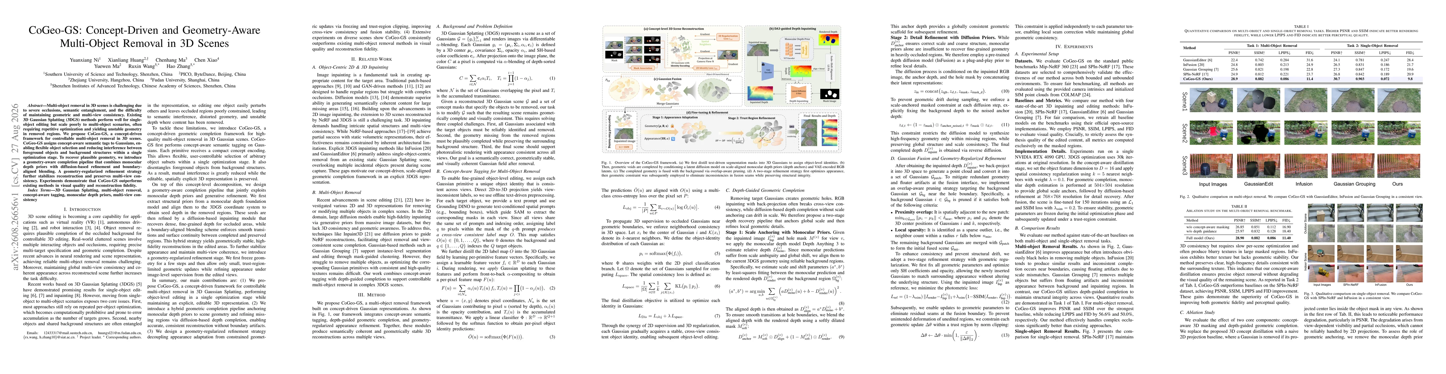 Thumbnail for CoGeo-GS: Concept-Driven and Geometry-Aware Multi-Object Removal in 3D Scenes