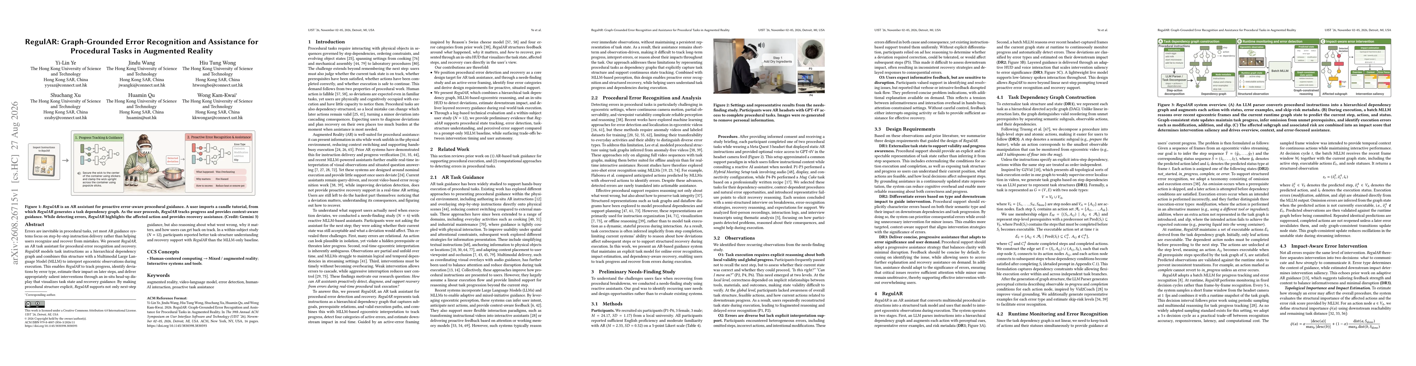 Thumbnail for RegulAR: Graph-Grounded Error Recognition and Assistance for Procedural Tasks in AR