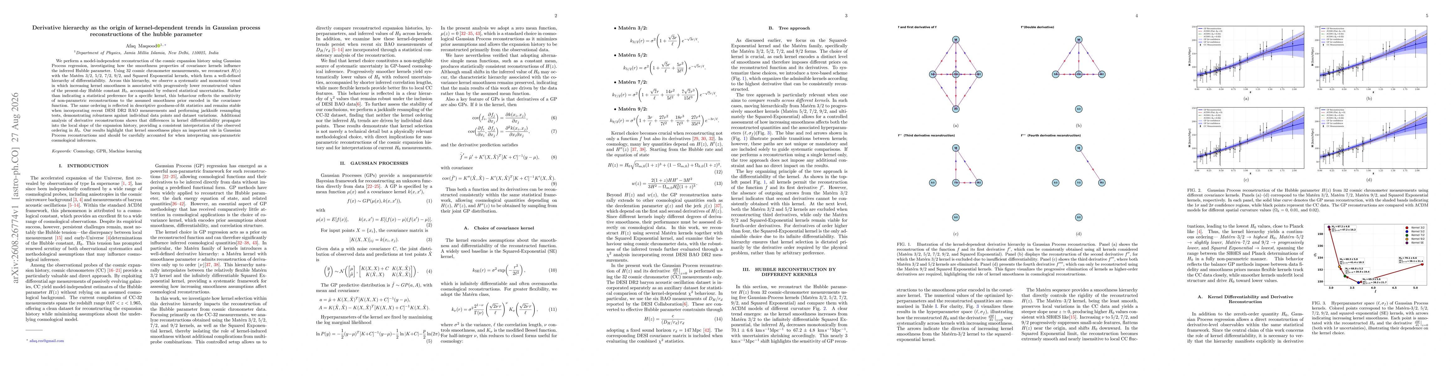 Thumbnail for Derivative hierarchy as the origin of kernel-dependent trends in Gaussian process reconstructions of the hubble parameter