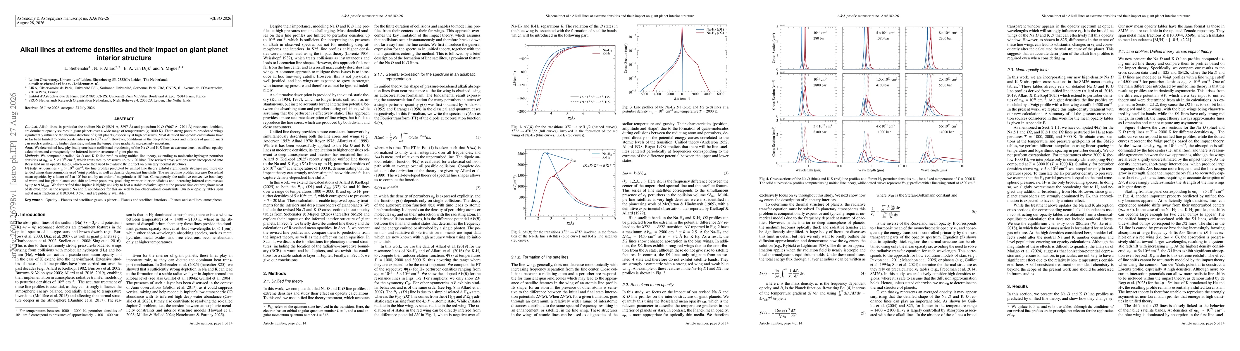 Thumbnail for Alkali lines at extreme densities and their impact on giant planet interior structure