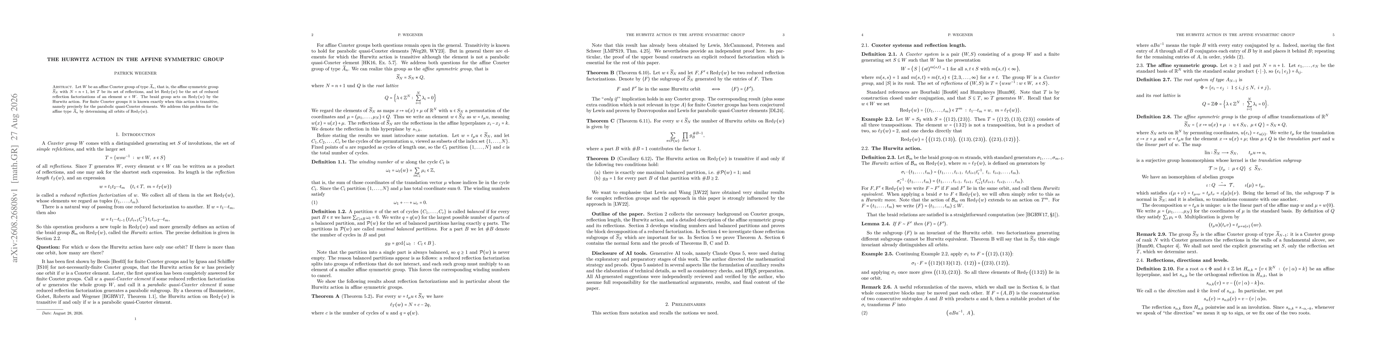 Thumbnail for The Hurwitz Action in the Affine Symmetric Group