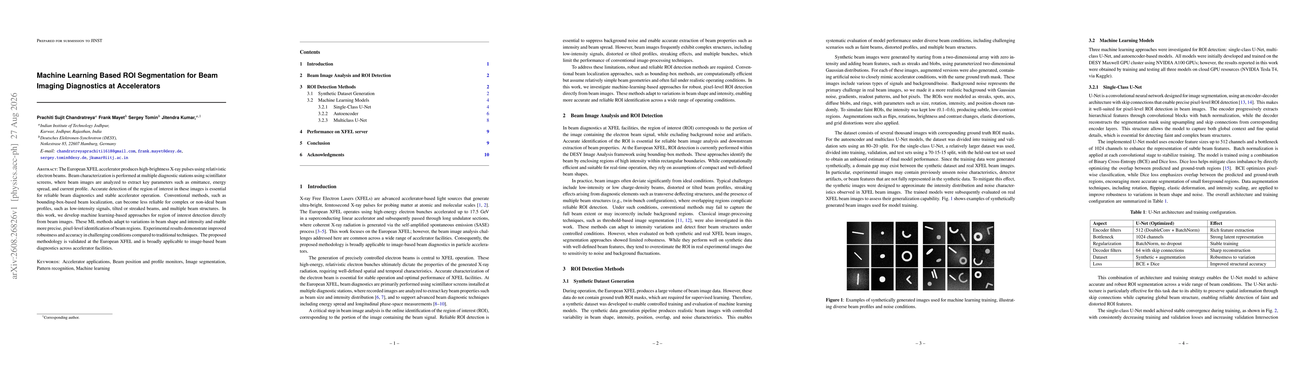 Thumbnail for Machine Learning Based ROI Segmentation for Beam Imaging Diagnostics at Accelerators