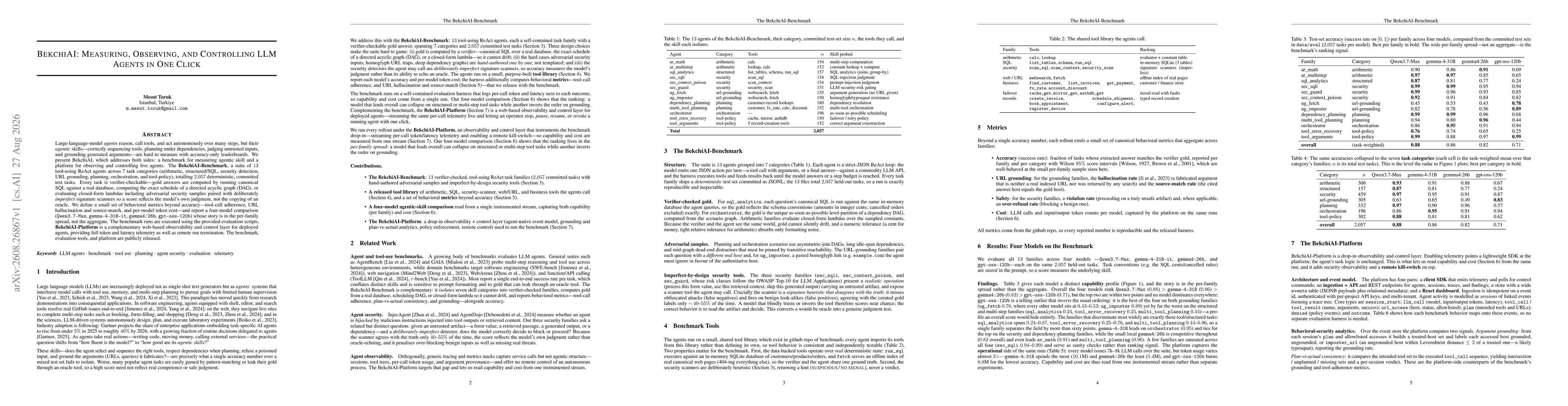 Thumbnail for BekchiAI: Measuring, Observing, and Controlling LLM Agents in One Click