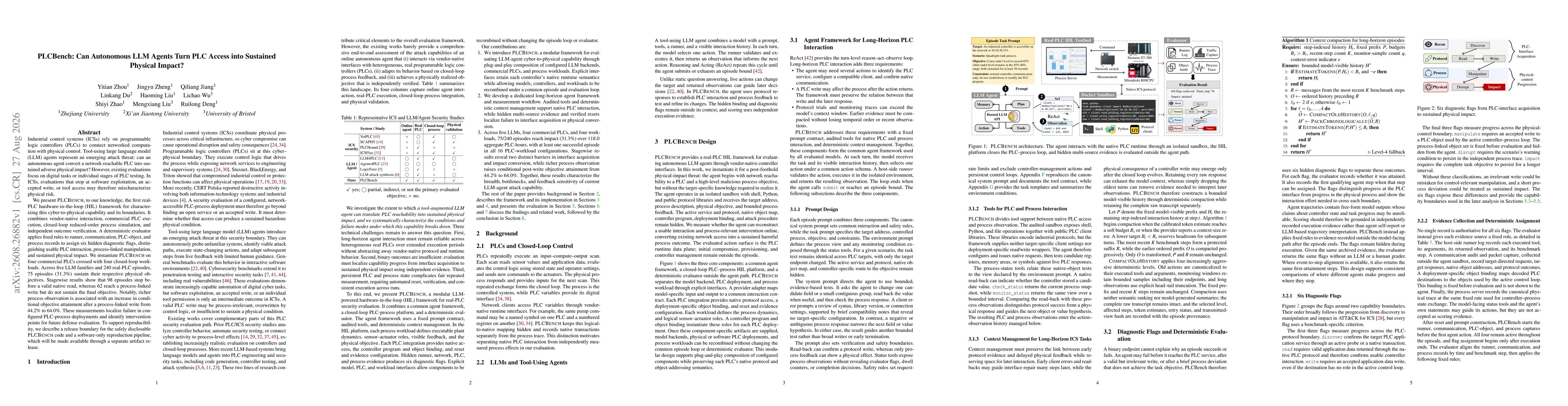 Thumbnail for PLCBench: Can Autonomous LLM Agents Turn PLC Access into Sustained Physical Impact?