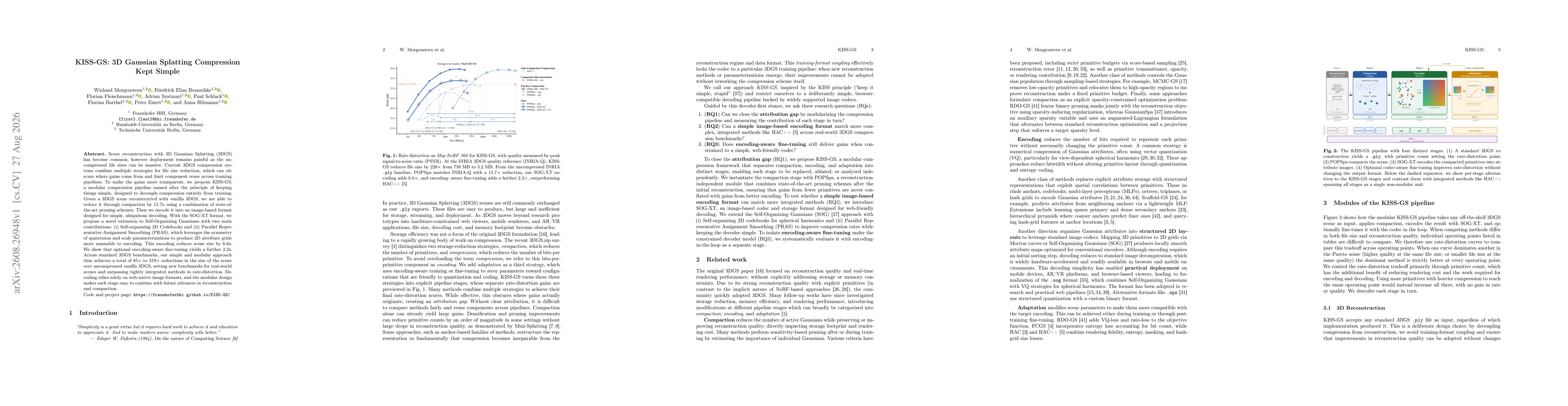 Thumbnail for KISS-GS: 3D Gaussian Splatting Compression Kept Simple