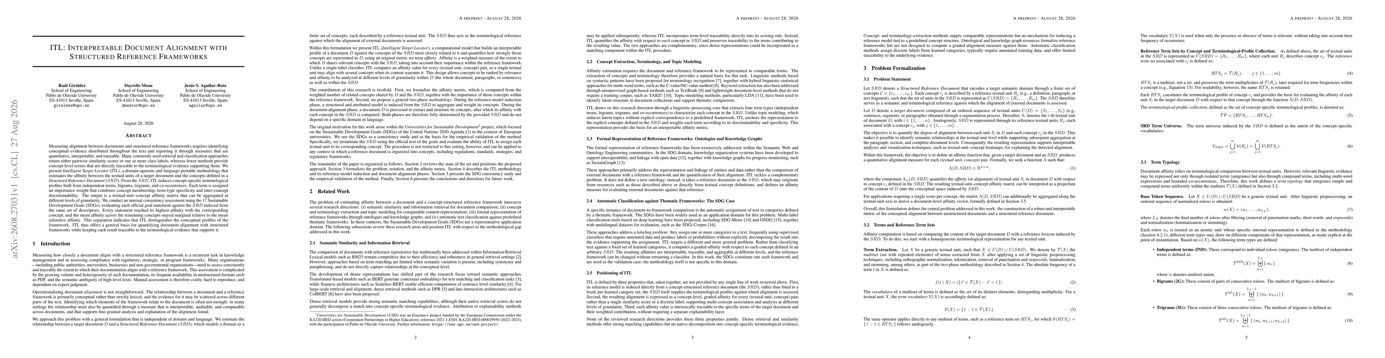 Thumbnail for ITL: Interpretable Document Alignment with Structured Reference Frameworks