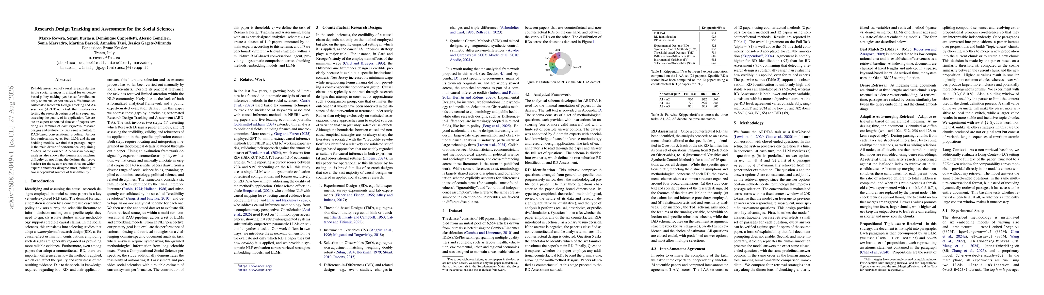 Thumbnail for Research Design Tracking and Assessment for the Social Sciences