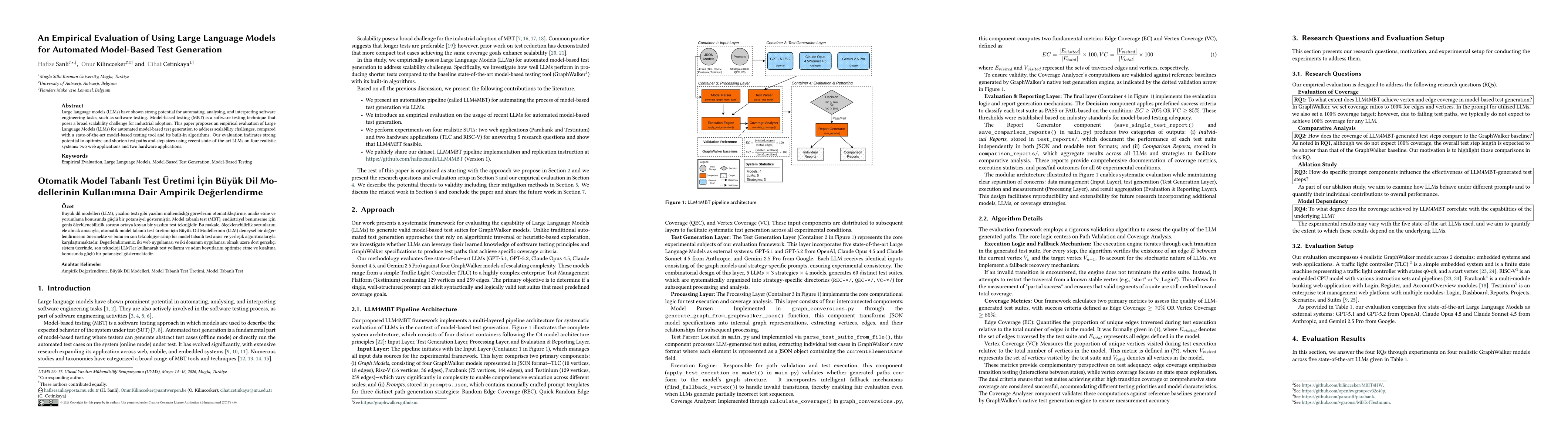 Thumbnail for An Empirical Evaluation of Using Large Language Models for Automated Model-Based Test Generation
